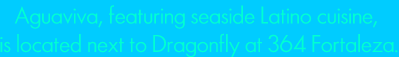 Aguaviva, featuring seaside Latino cuisine, 