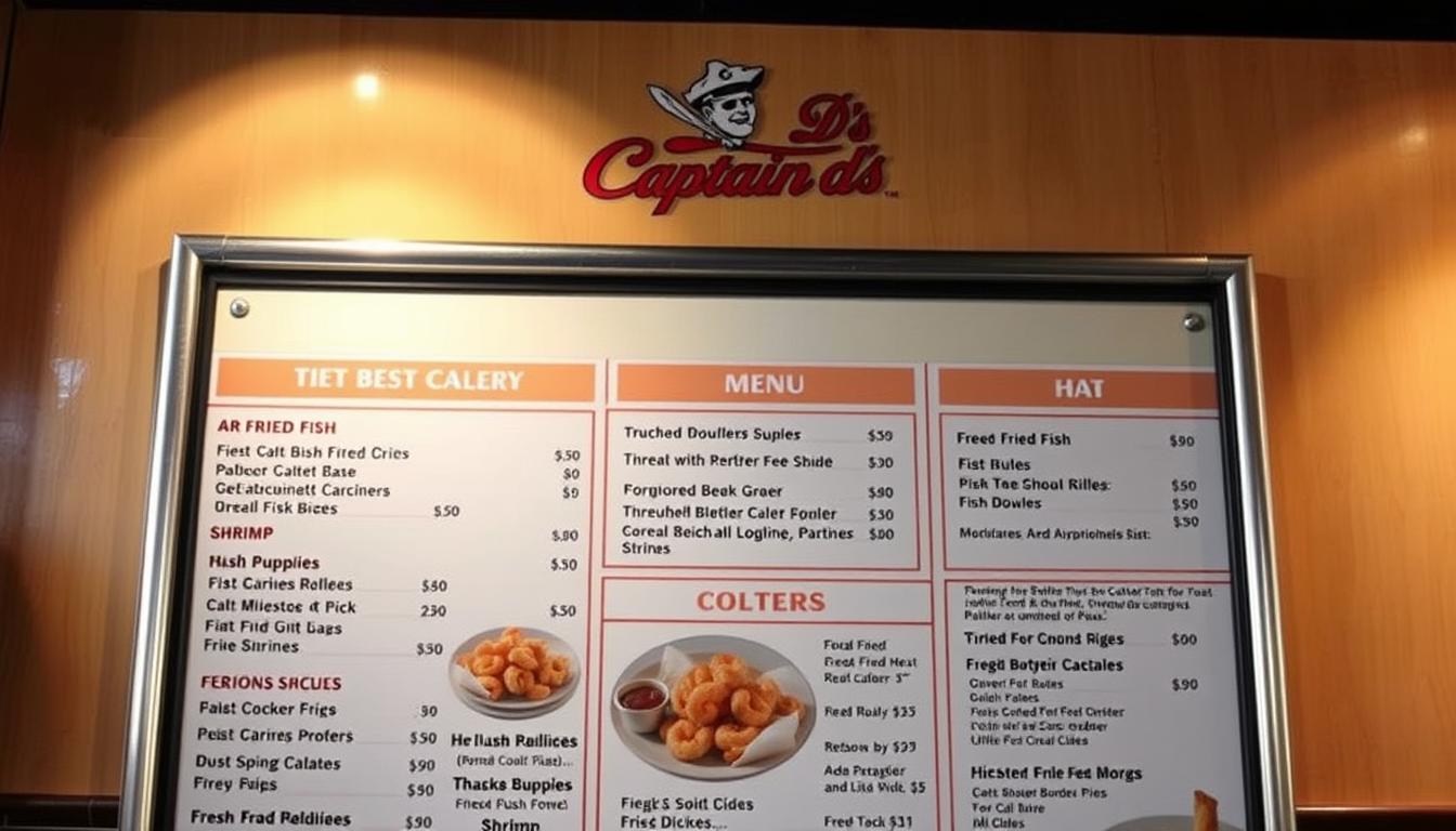 Captain d's Menu