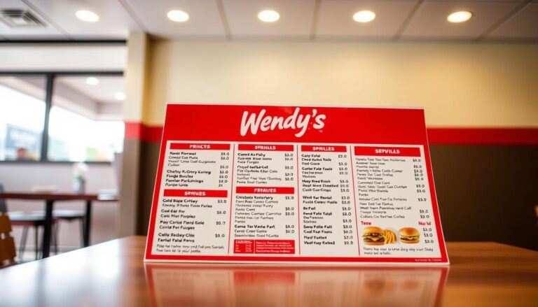 Takeout Wendy's Menu With Prices
